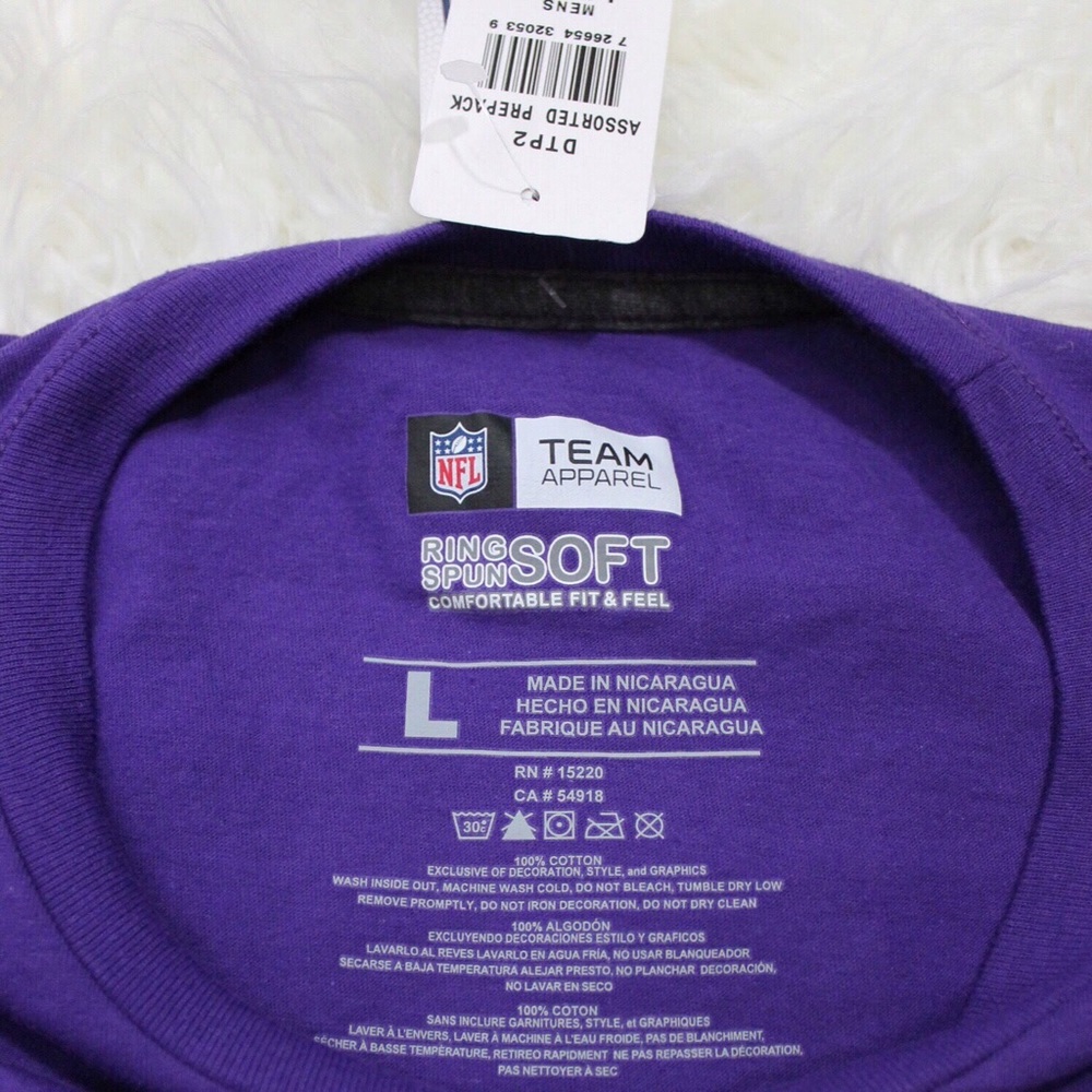 NWT NFL Team Apparel Men’s MN Vikings Purple Top - Picture 5 of 7